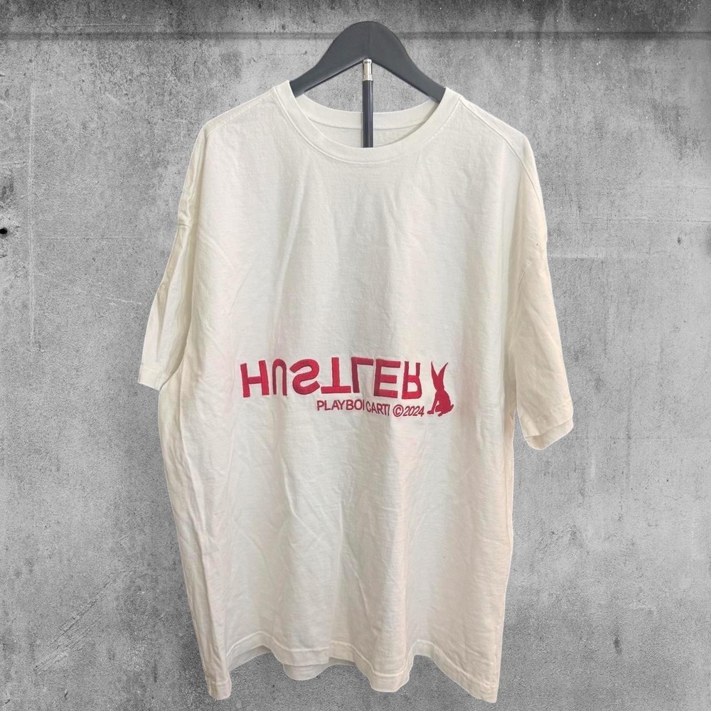 Playboi Carti x Shayne Oliver Group Hustle Merch Tee with playboy graphic Size L